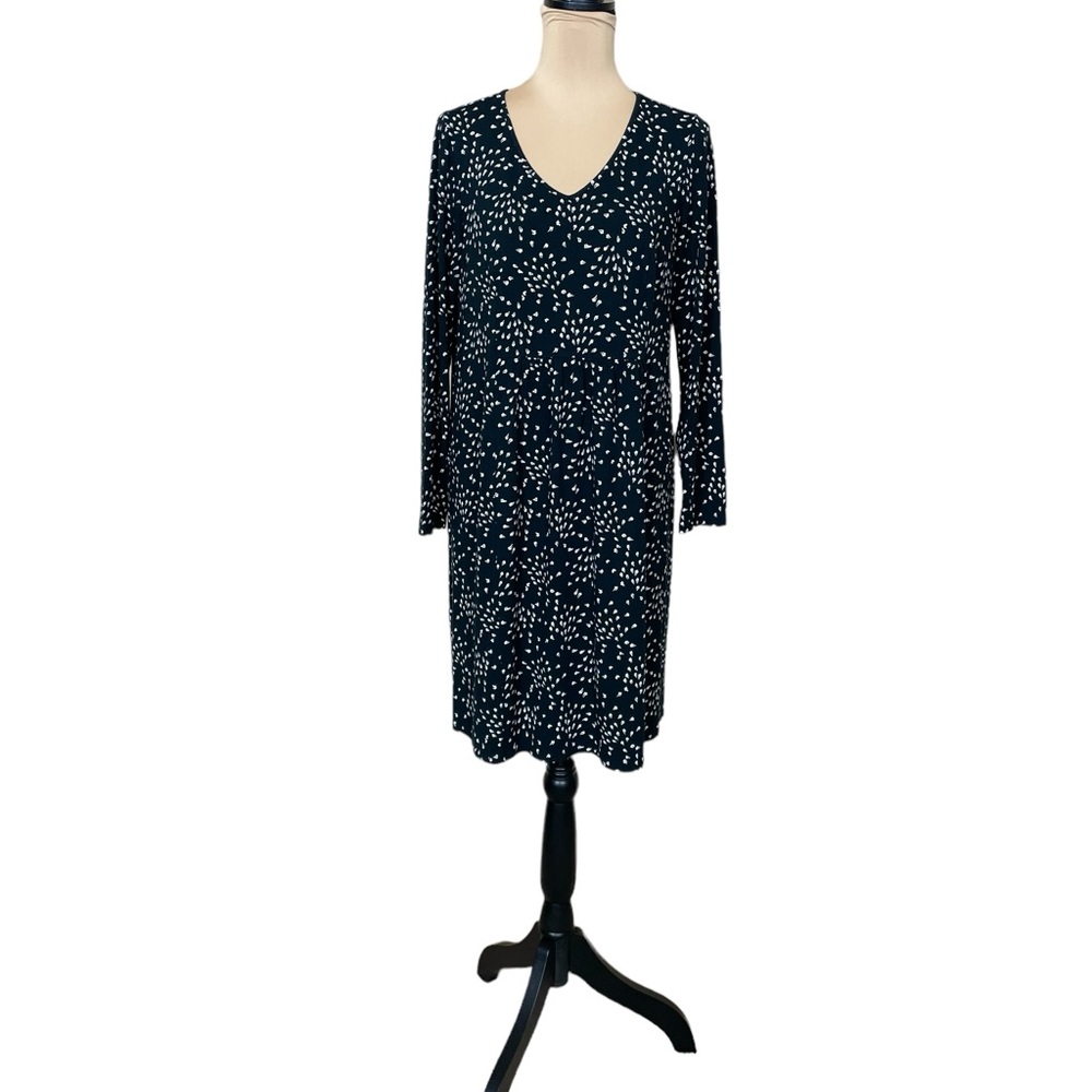EUC J. Jill Wearever Collection Petal Print Midi Dress (T)